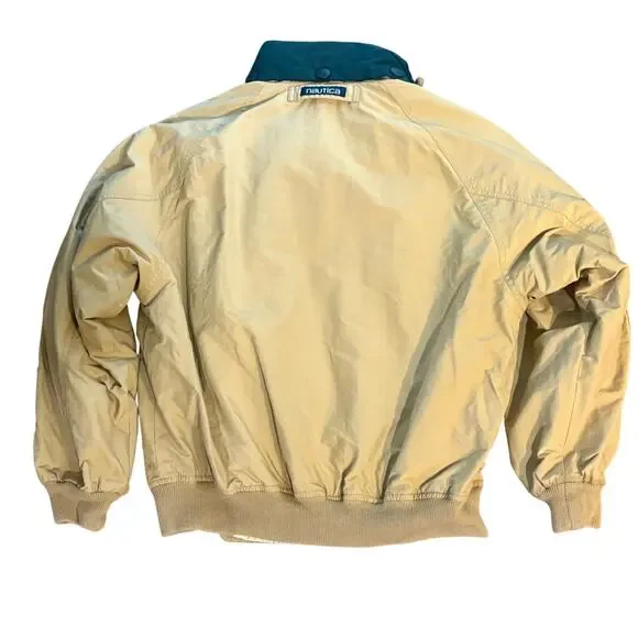 Nautica Challenge J-Class Sailing Brown Vintage 90’s Jacket Coat Men Size Small - Picture 10 of 11